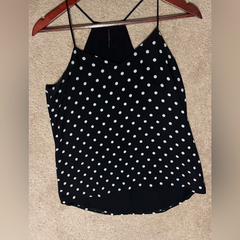 Express Black and White Polka Dot Camisole - Picture 1 of 1